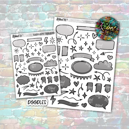 Black & White - Doodles