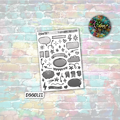 Black & White - Doodles