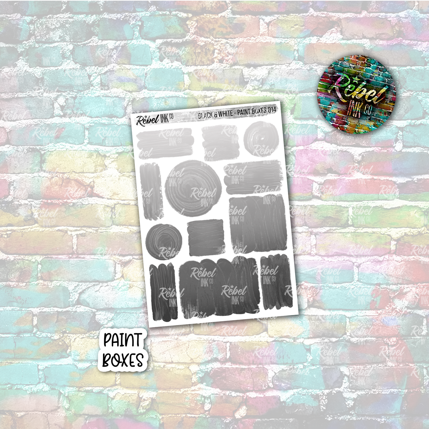 Black & White - Paint Boxes Multi
