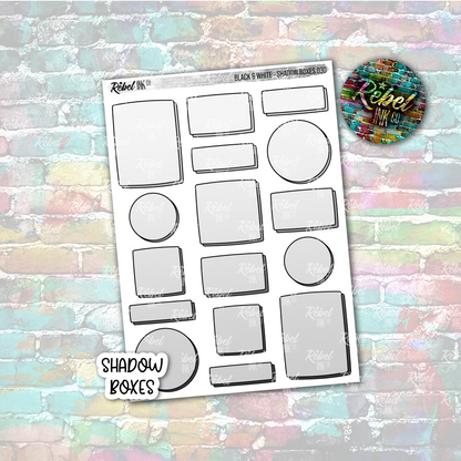Black & White - Shadow Boxes Multi