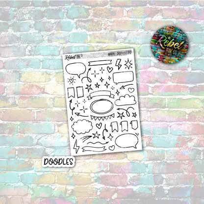 White - Doodles