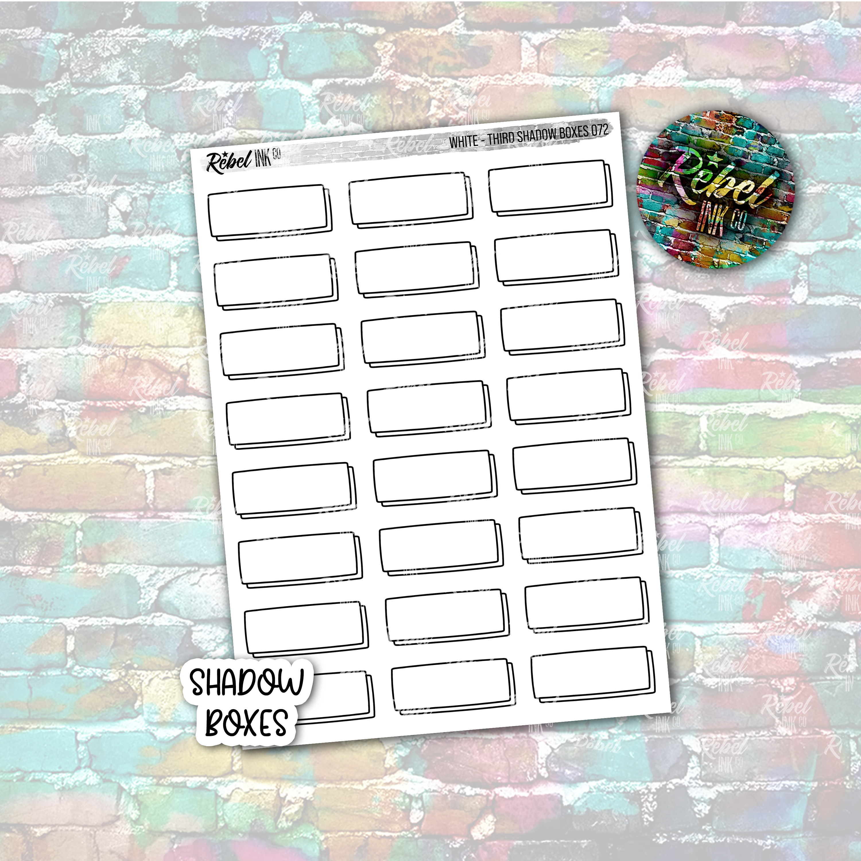 3rd Box White - Shadow Third Boxes – rebelinkco