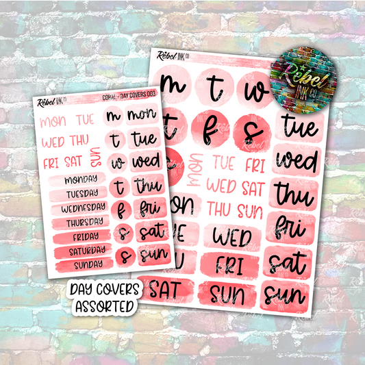 Coral - Day Covers Assorted