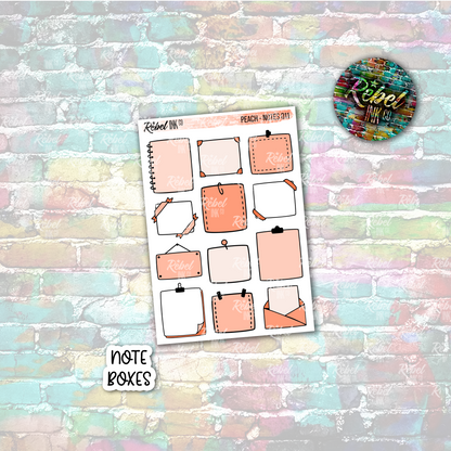 Peach - Note Boxes