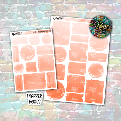 Peach - Marker Boxes Multi
