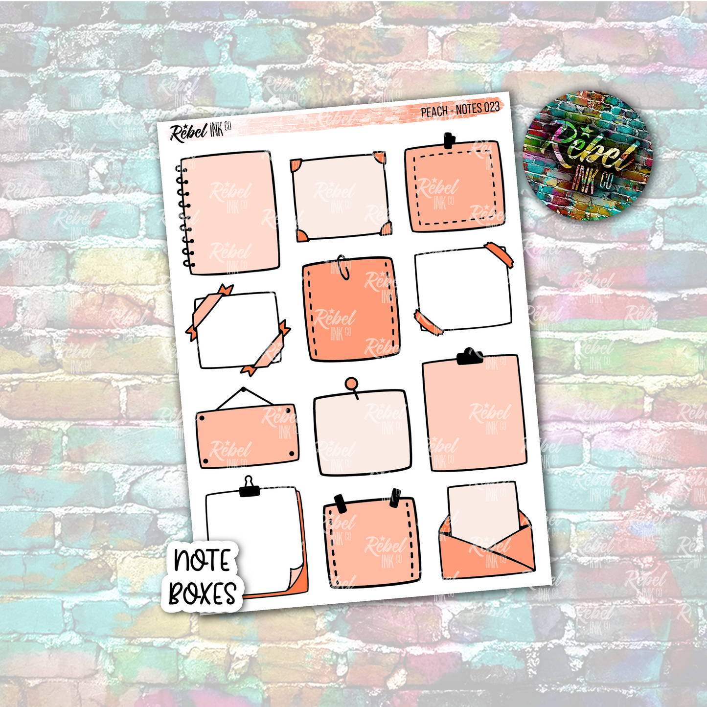 Peach - Note Boxes