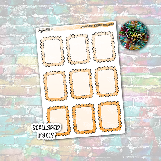 Apricot - Scalloped Full Boxes