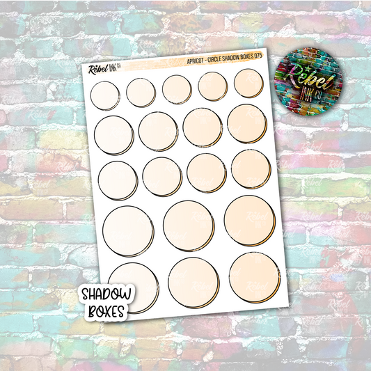 Apricot - Shadow Circle Boxes