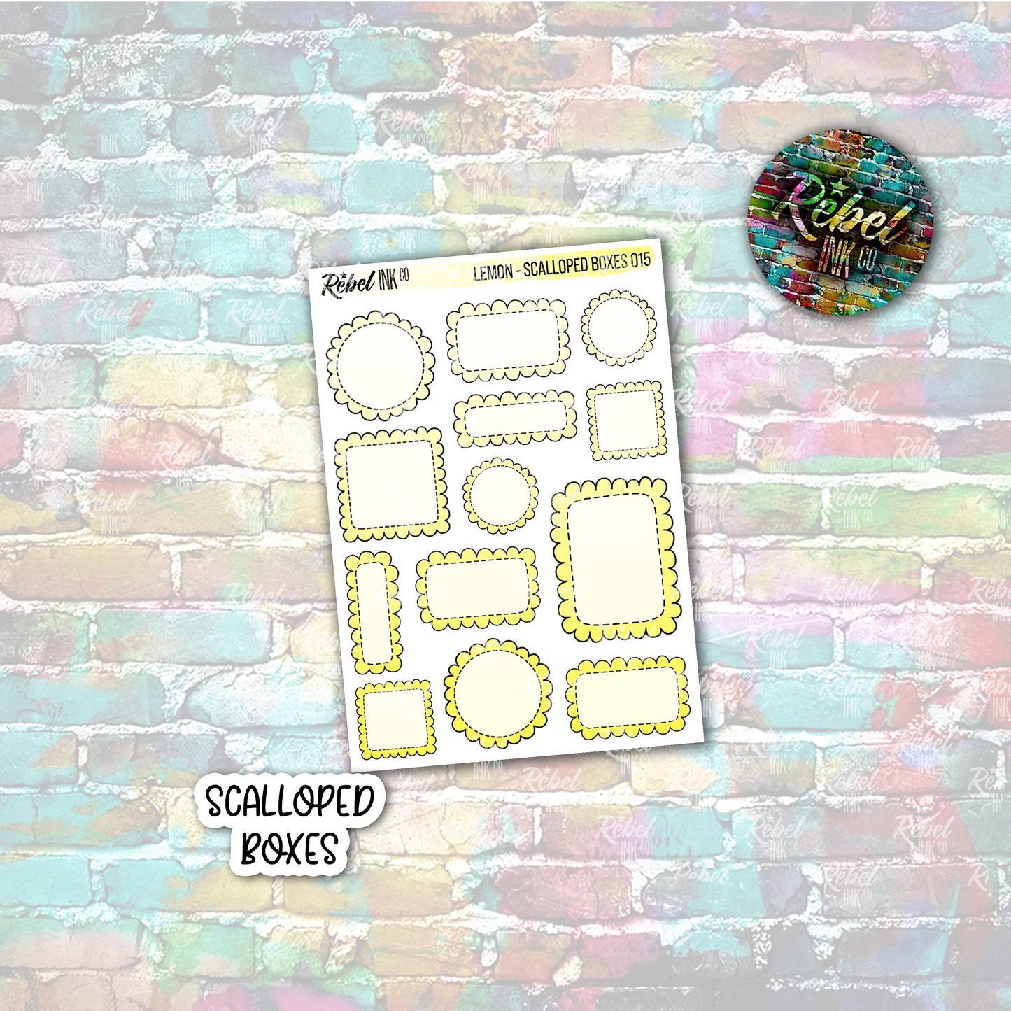 Lemon - Scalloped Boxes Multi