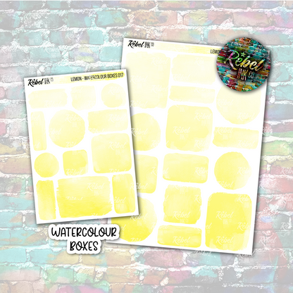 Lemon - Watercolour Boxes Multi