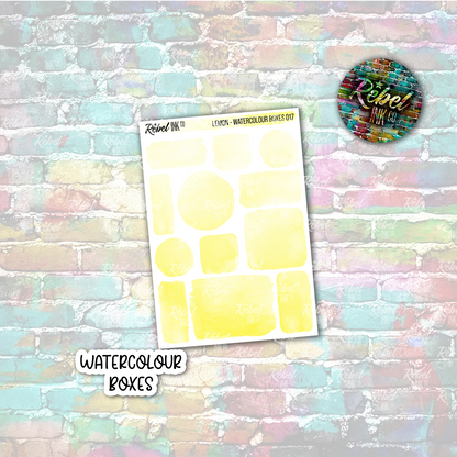 Lemon - Watercolour Boxes Multi