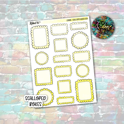 Lemon - Scalloped Boxes Multi