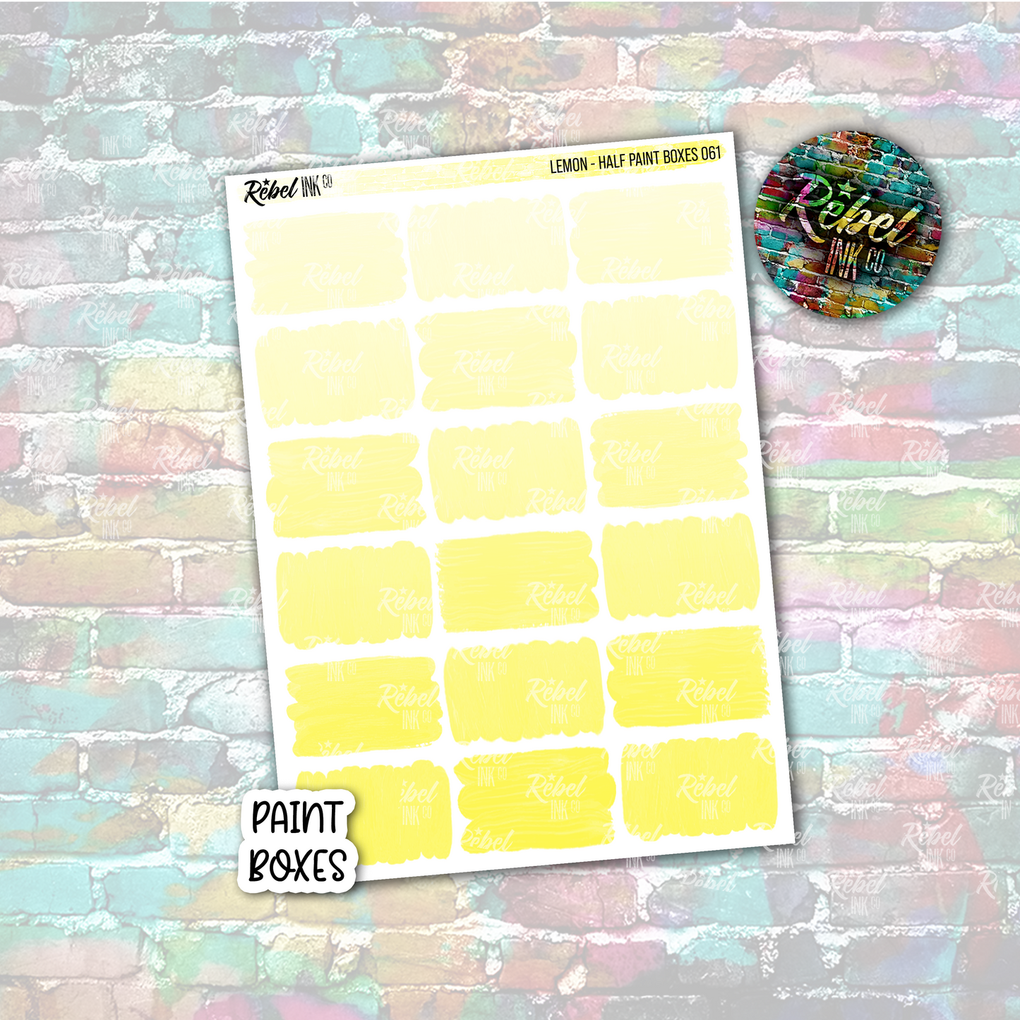 Lemon - Paint Half Boxes
