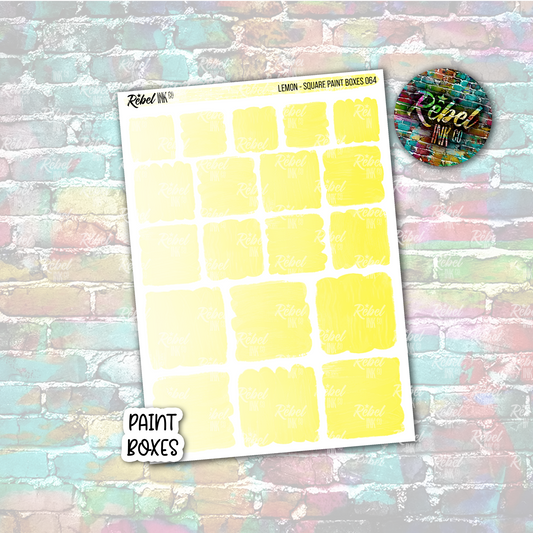 Lemon - Paint Square Boxes