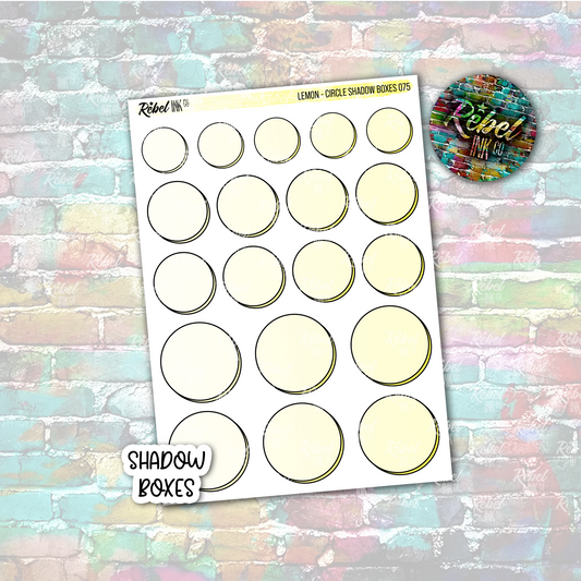 Lemon - Shadow Circle Boxes