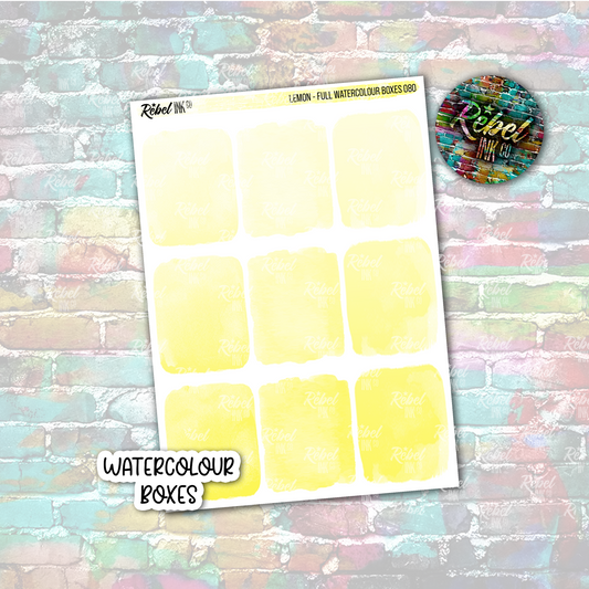 Lemon - Watercolour Full Boxes