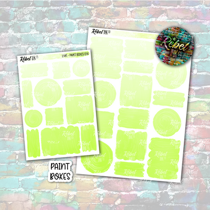 Lime - Paint Boxes Multi