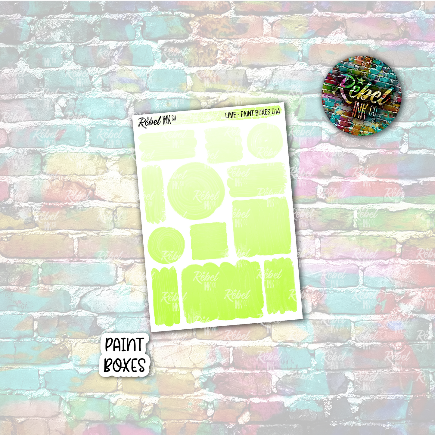Lime - Paint Boxes Multi
