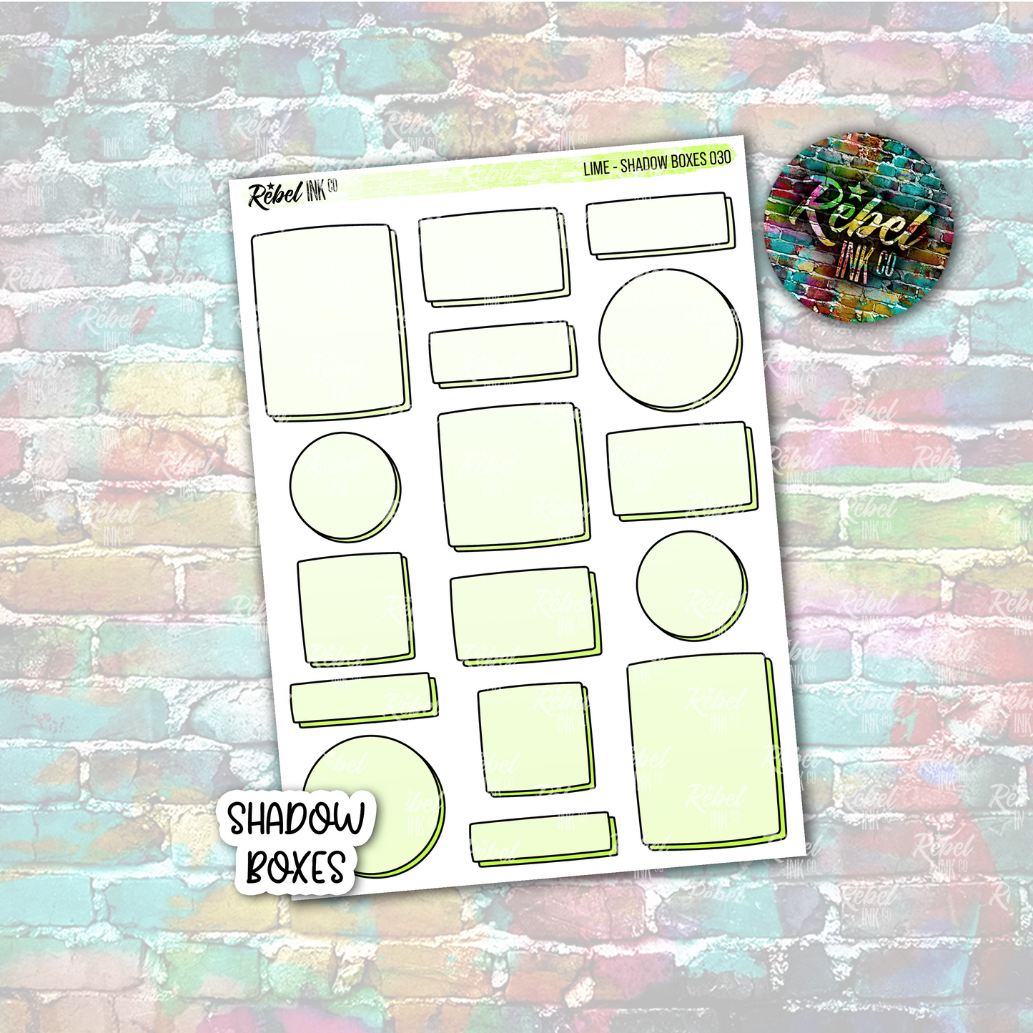 Lime - Shadow Boxes Multi