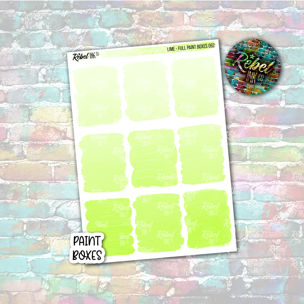 Lime - Paint Full Boxes – rebelinkco
