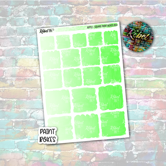 Apple - Paint Square Boxes