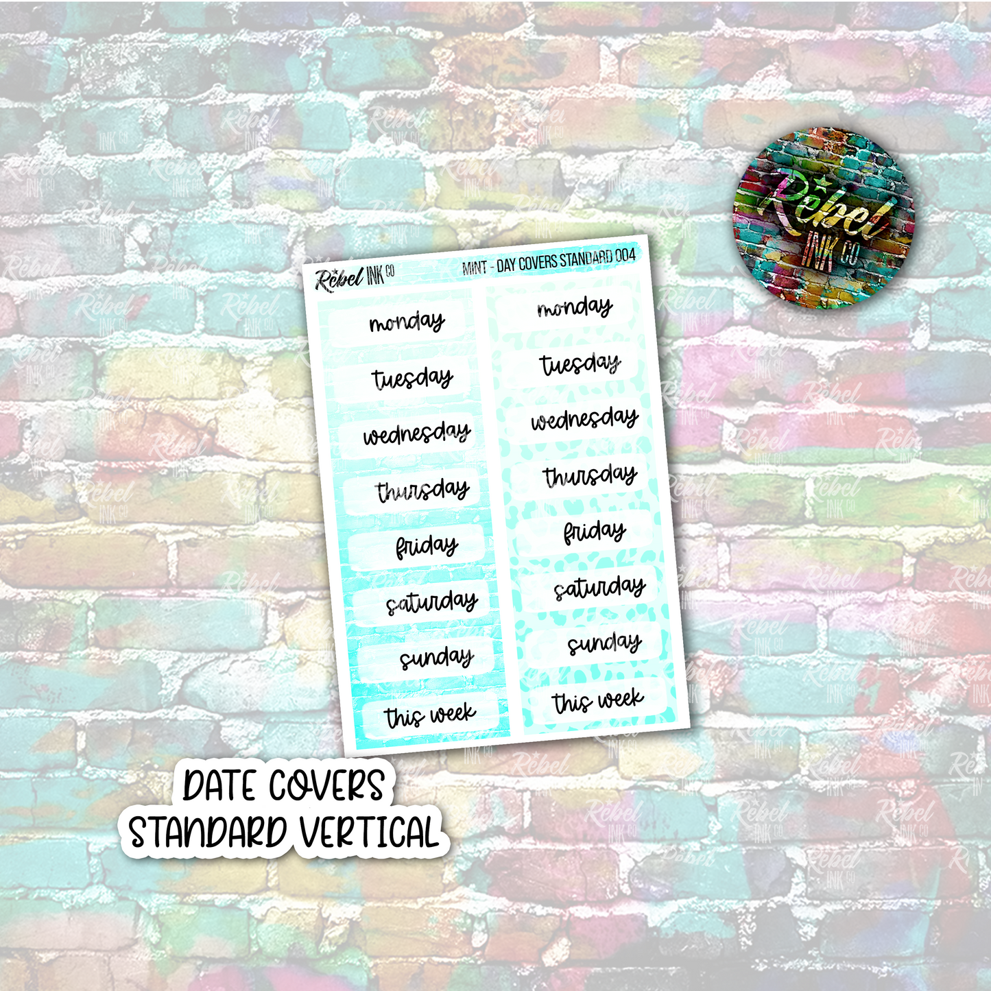 Mint - Date Covers Standard Vertical