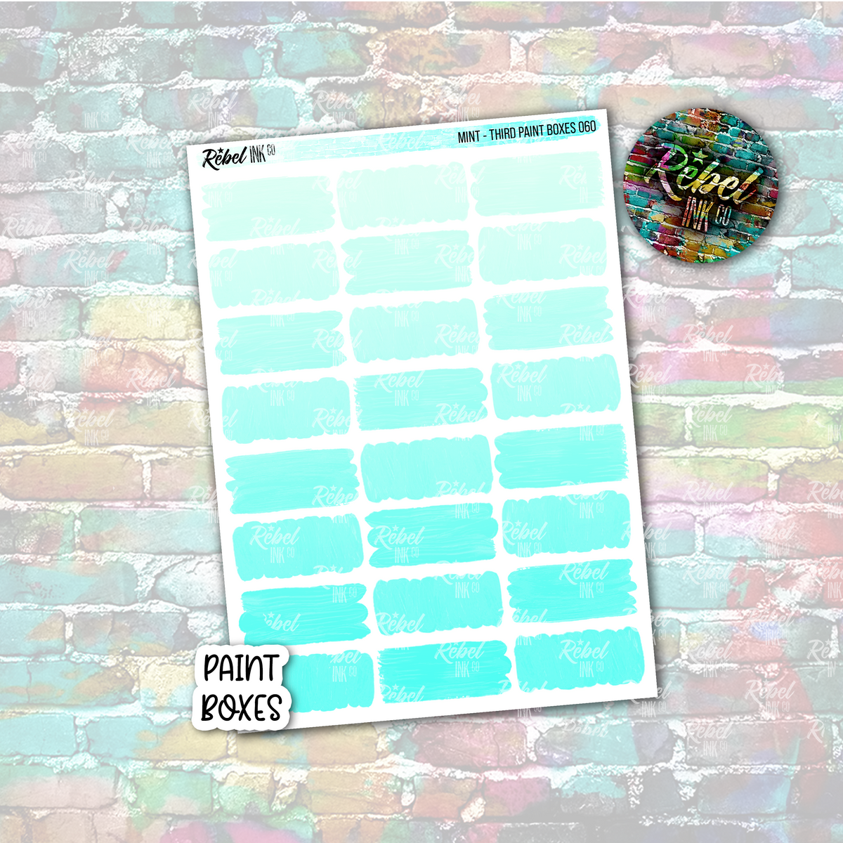 Mint - Paint Third Boxes – rebelinkco