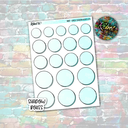 Mint - Shadow Circle Boxes