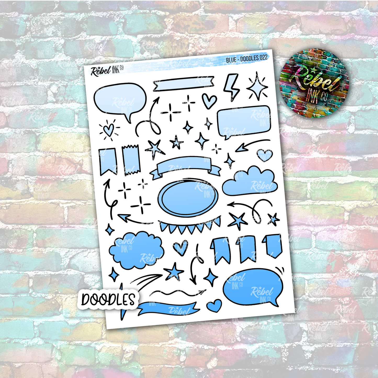 Blue - Doodles