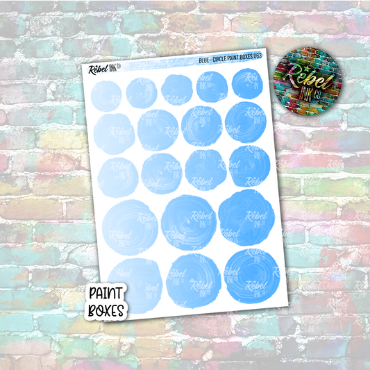 Blue - Paint Circle Boxes