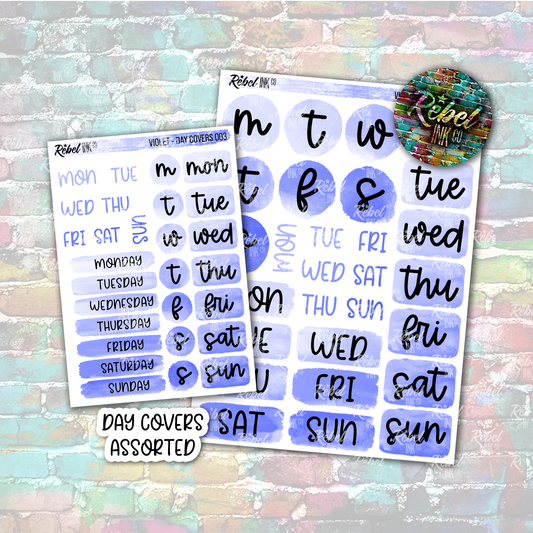 Violet - Day Covers Assorted