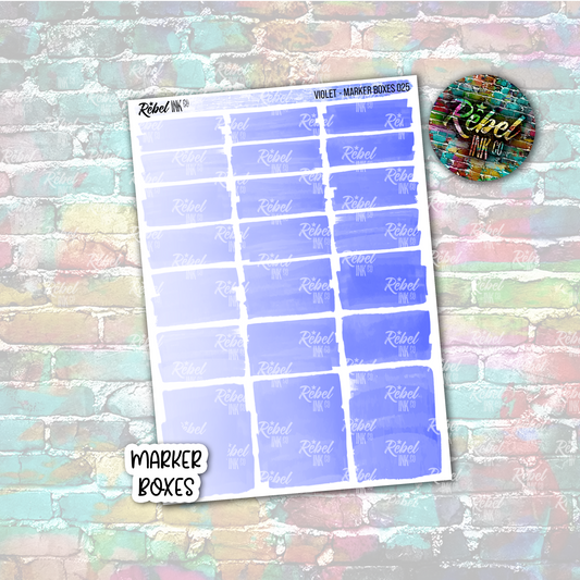 Violet - Marker Boxes Standard Vertical