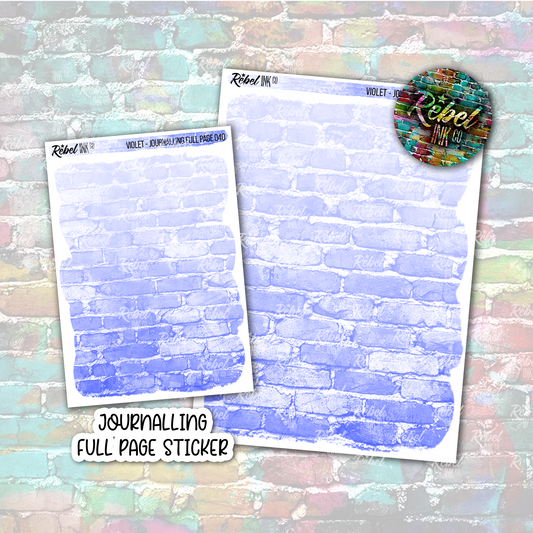 Violet - Journalling Full Page Sticker