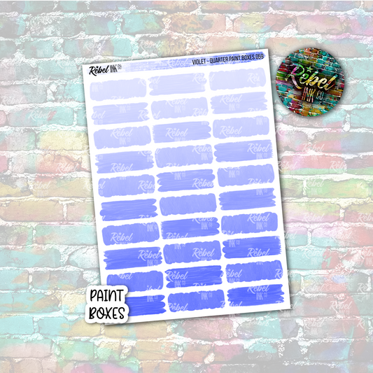 Violet - Paint Quarter Boxes
