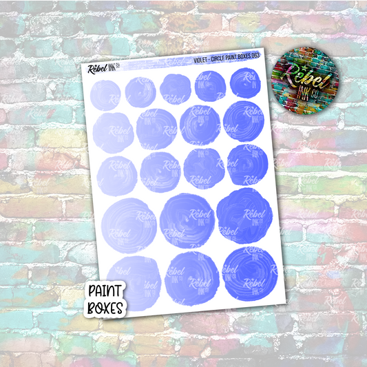 Violet - Paint Circle Boxes