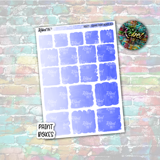 Violet - Paint Square Boxes