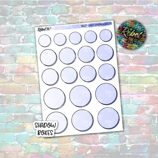 Violet - Shadow Circle Boxes