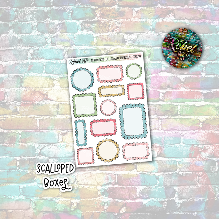 Afternoon Tea - Scalloped Boxes Multi Small – rebelinkco