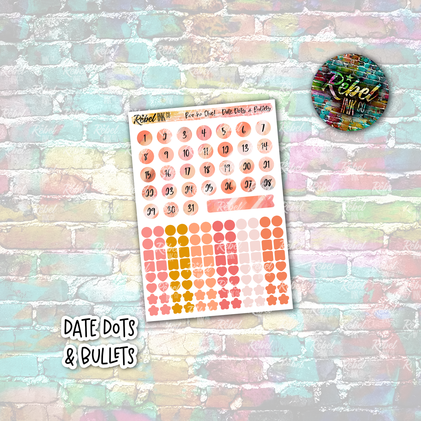 Boo-ho Chic - Date Dots & Bullets