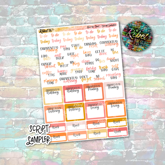 Boo-ho Chic - Script Sampler