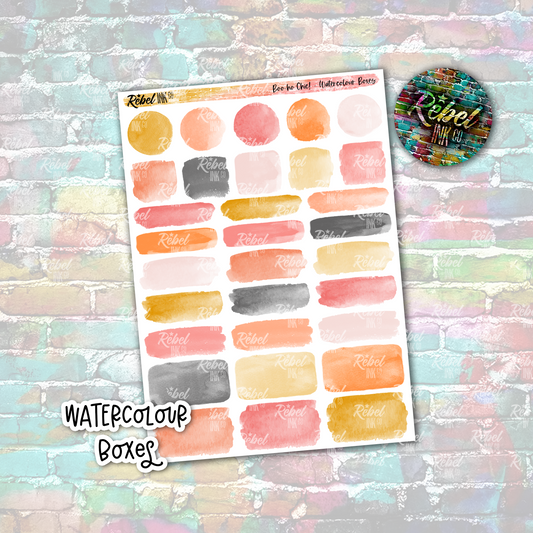 Boo-ho Chic - Watercolour Boxes