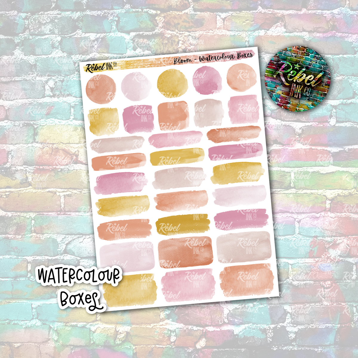 Bloom - Watercolour Boxes – rebelinkco