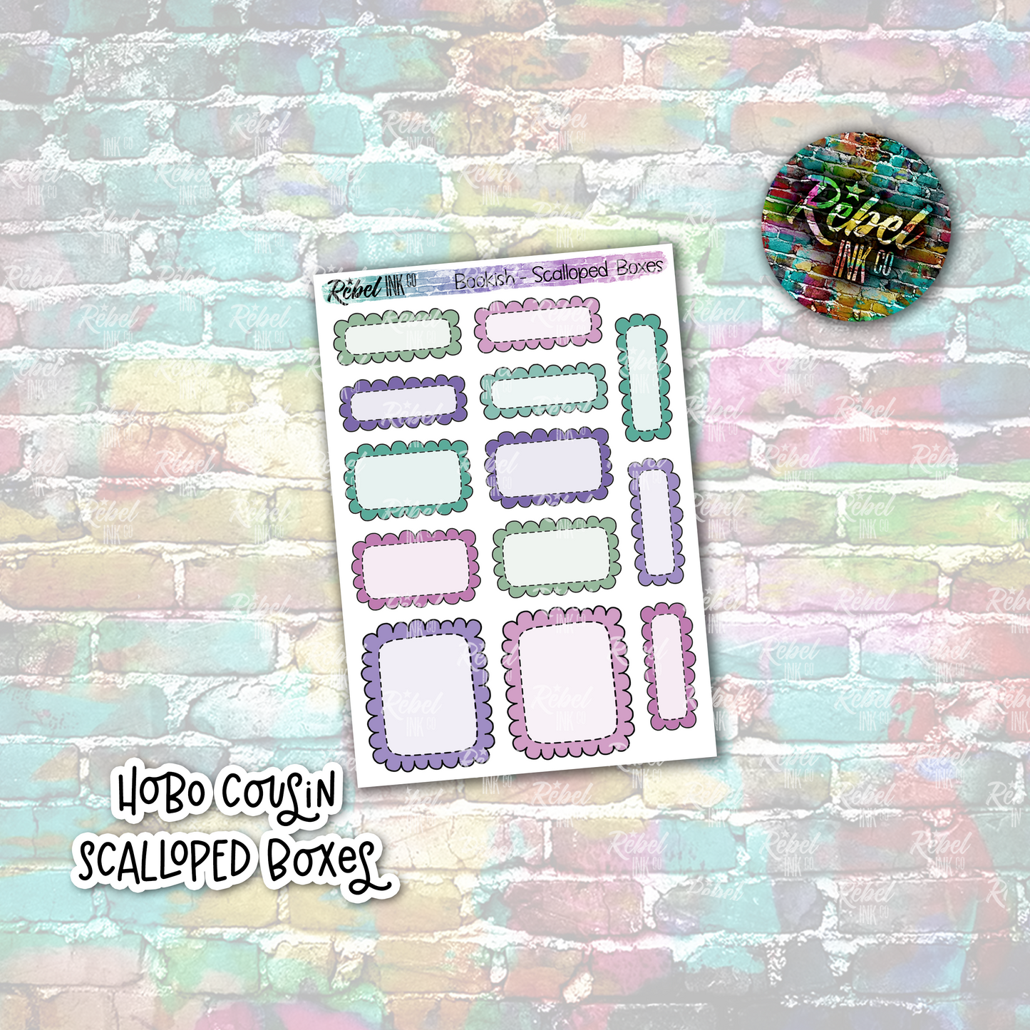 Bookish - Hobo Cousin Scalloped Boxes