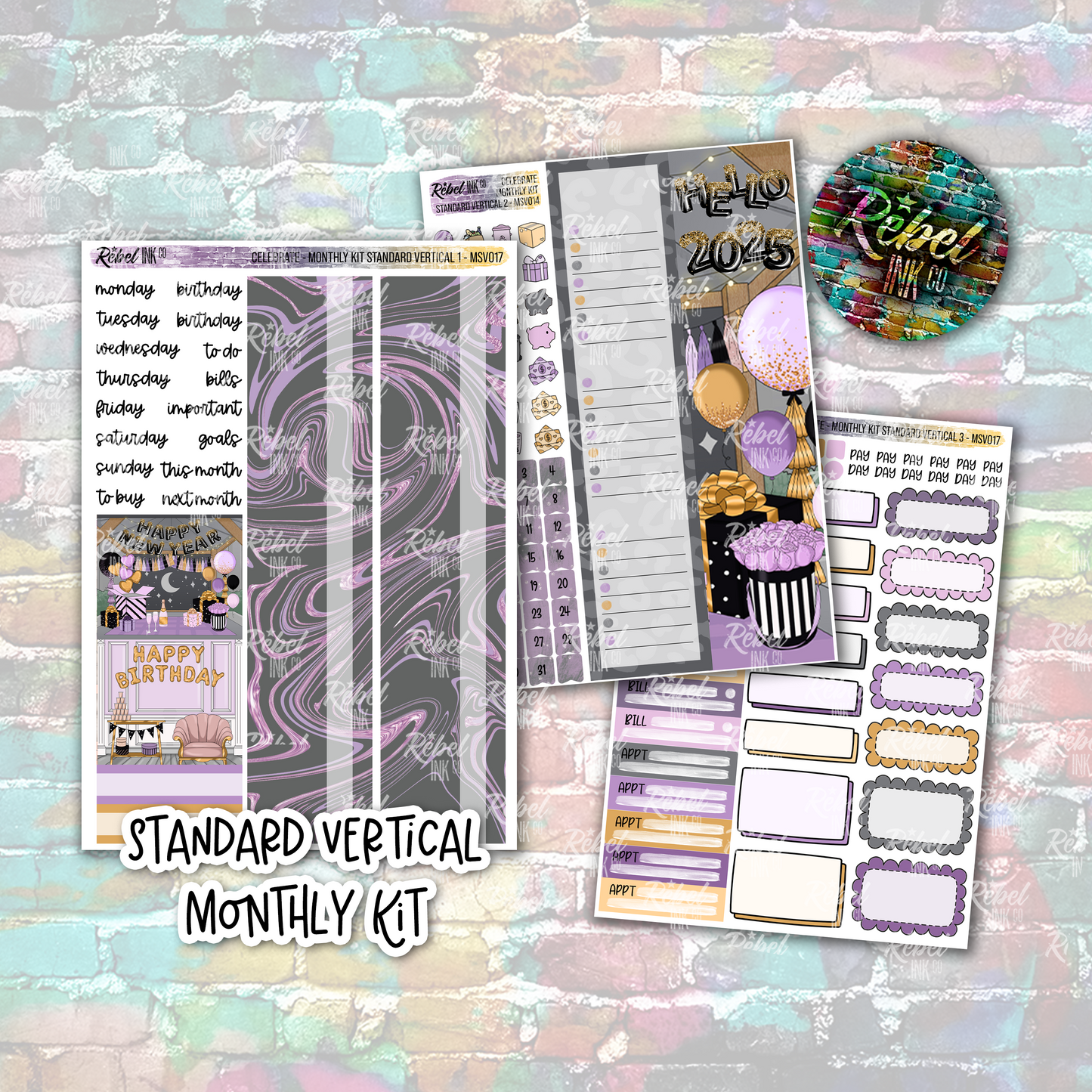 Celebrate - Standard Vertical Monthly Kit