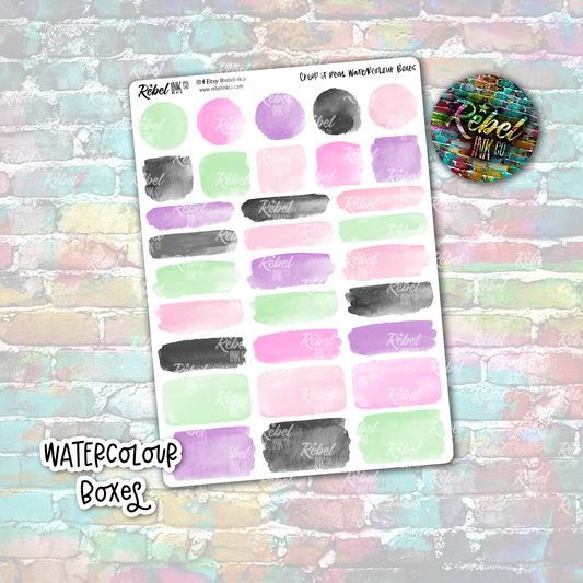 Creep It Real - Watercolor Boxes
