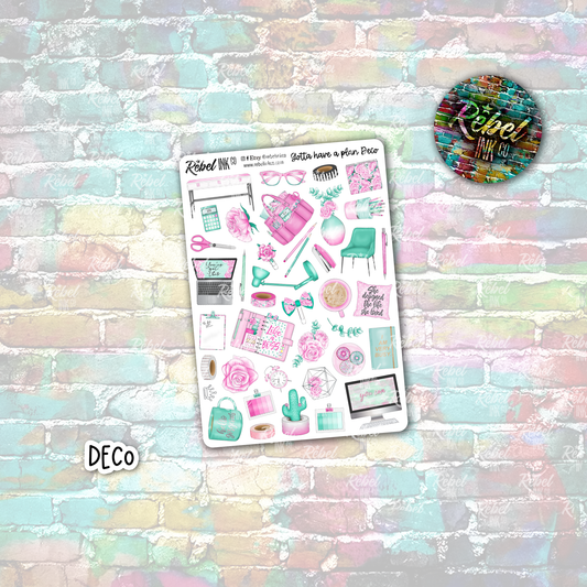 Gotta Have a Plan - Deco Small