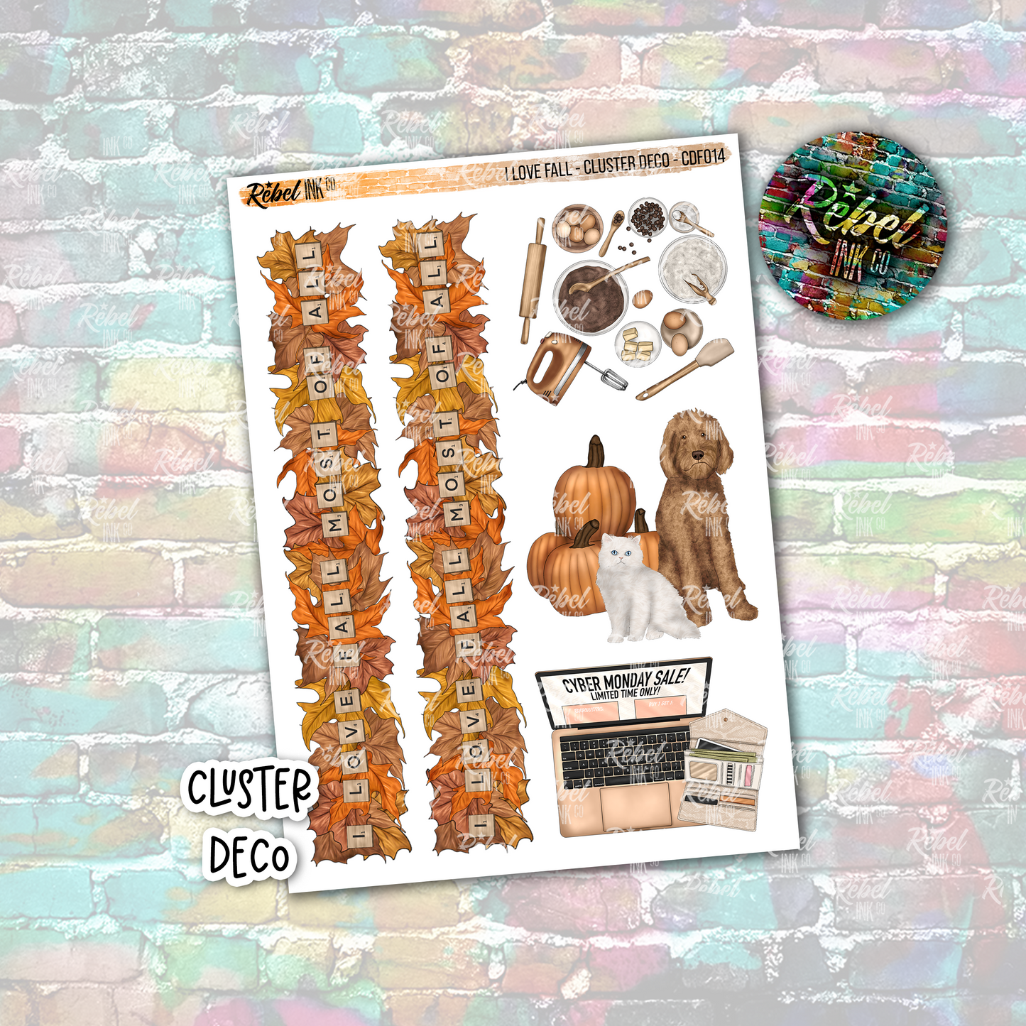 I Love Fall - Cluster Deco Large