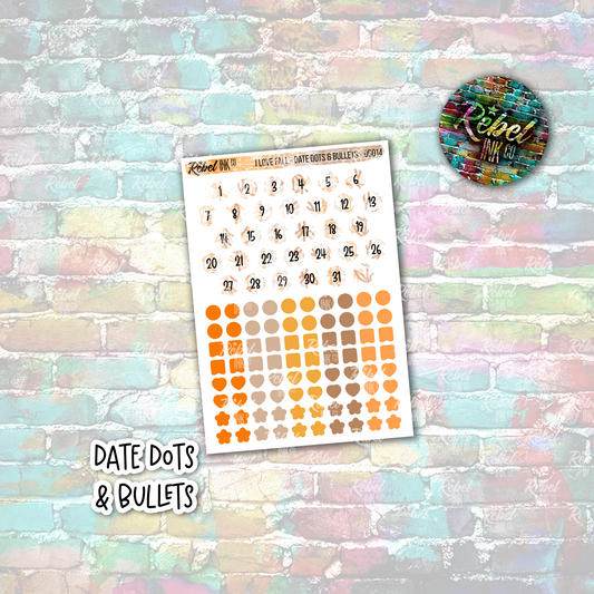 I Love Fall - Date Dots & Bullets