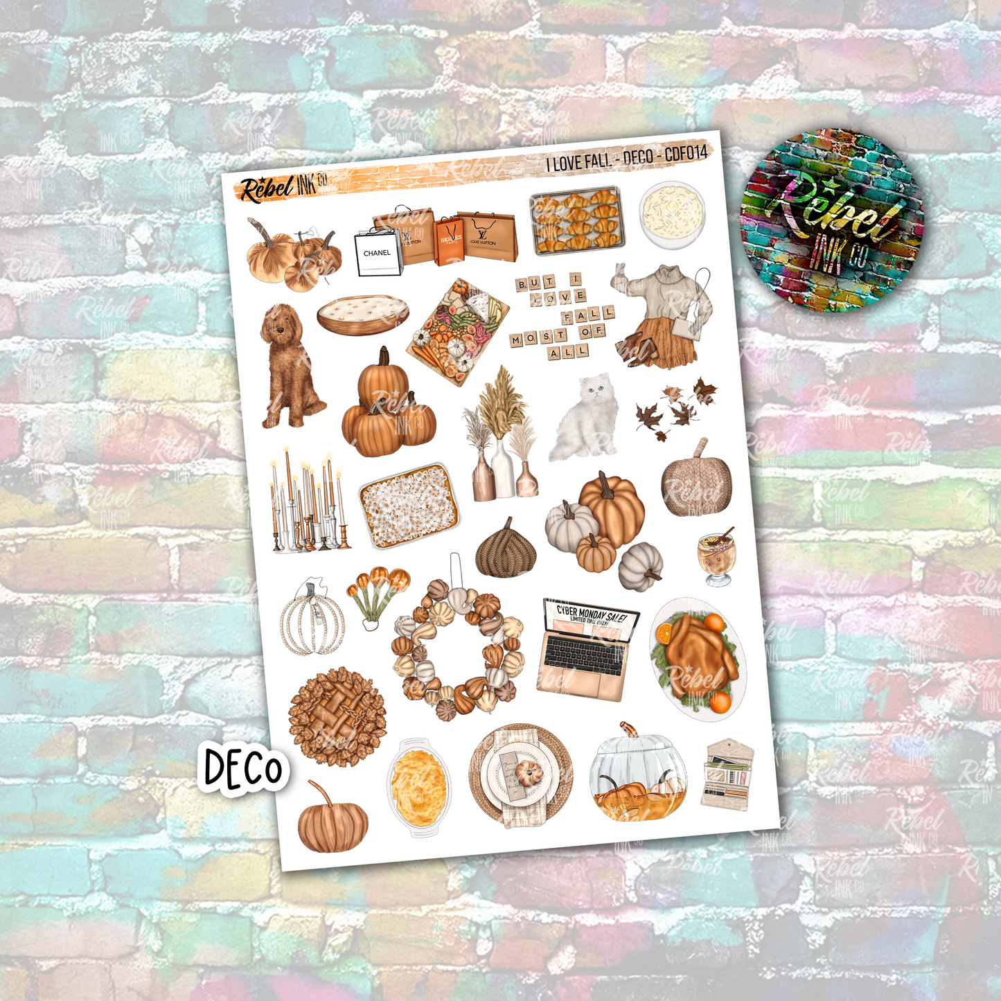 I Love Fall - Deco Large