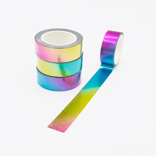 Rainbow Foil Washi Tape